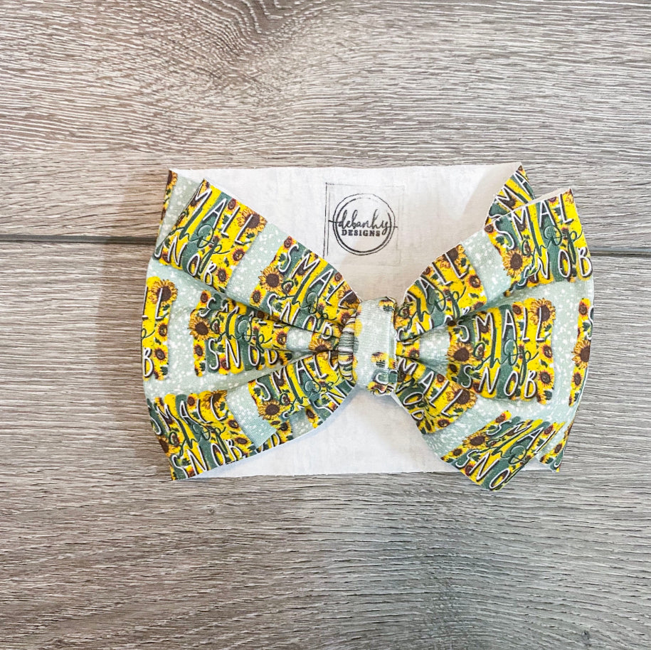 Small Shop Snob Headwrap/Top Knot