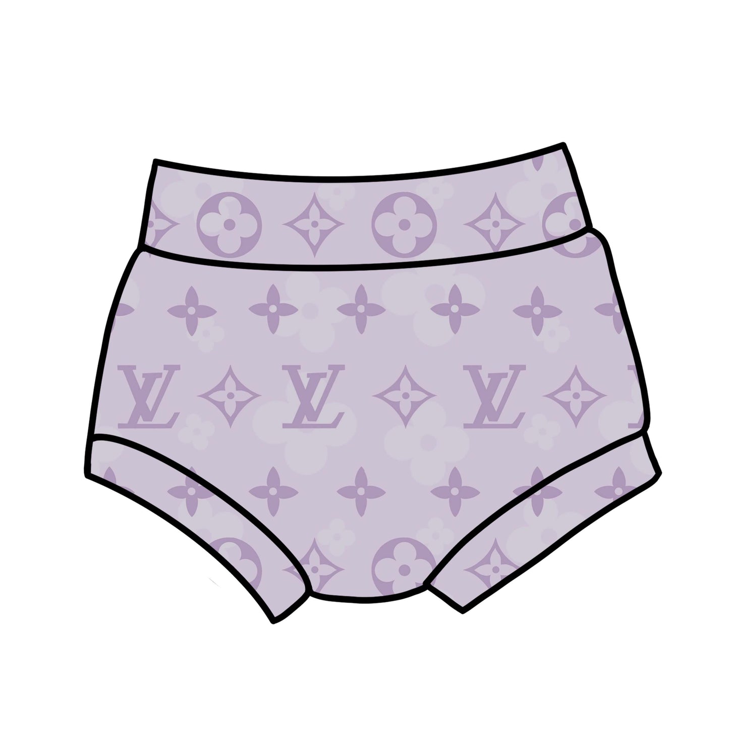 Boujee light purple LV bummies