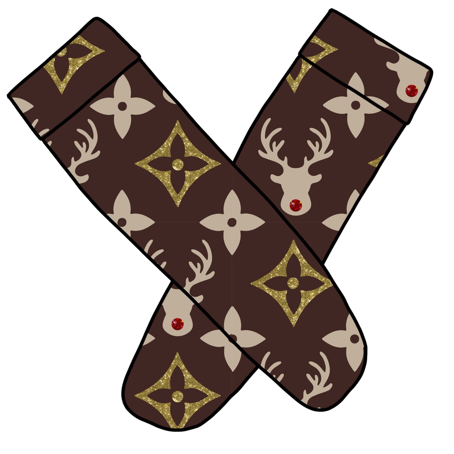 Rudolph LV knee socks