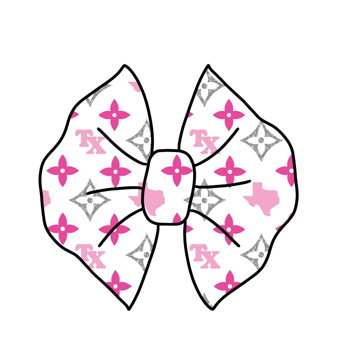 Boujee Texas bow/ Piggies