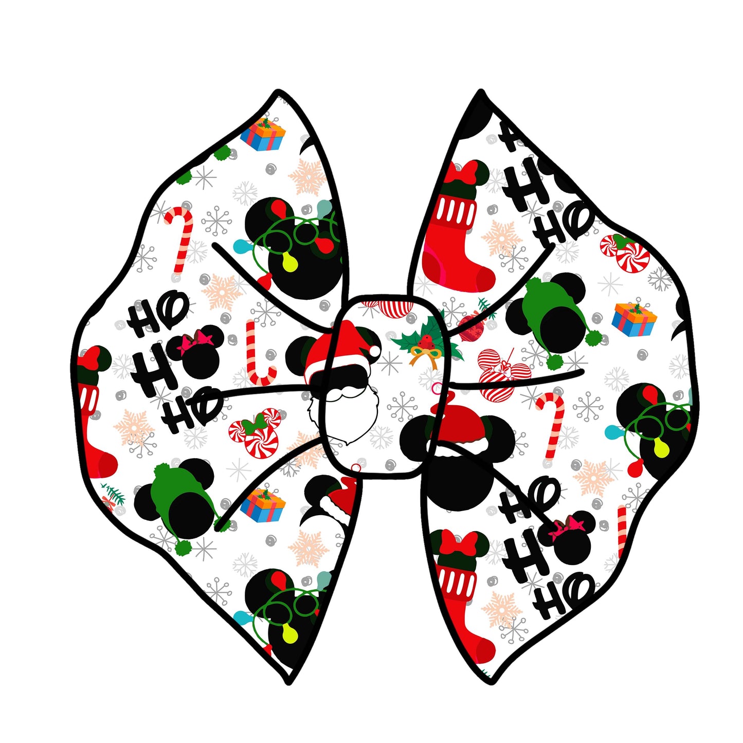 Disney Christmas bow/ Piggies