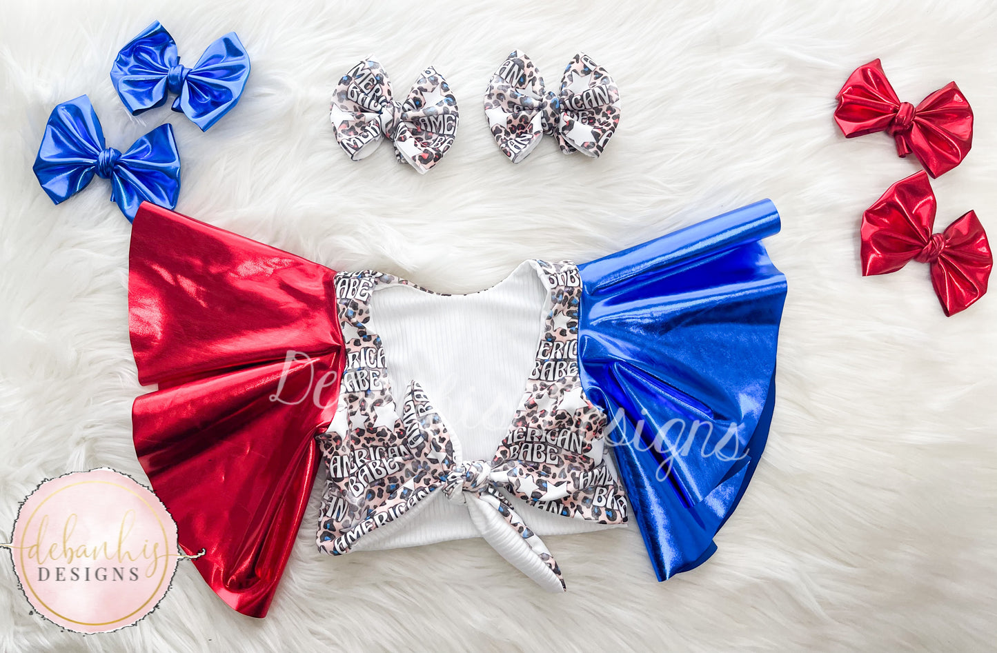 American babe back tie Crop top