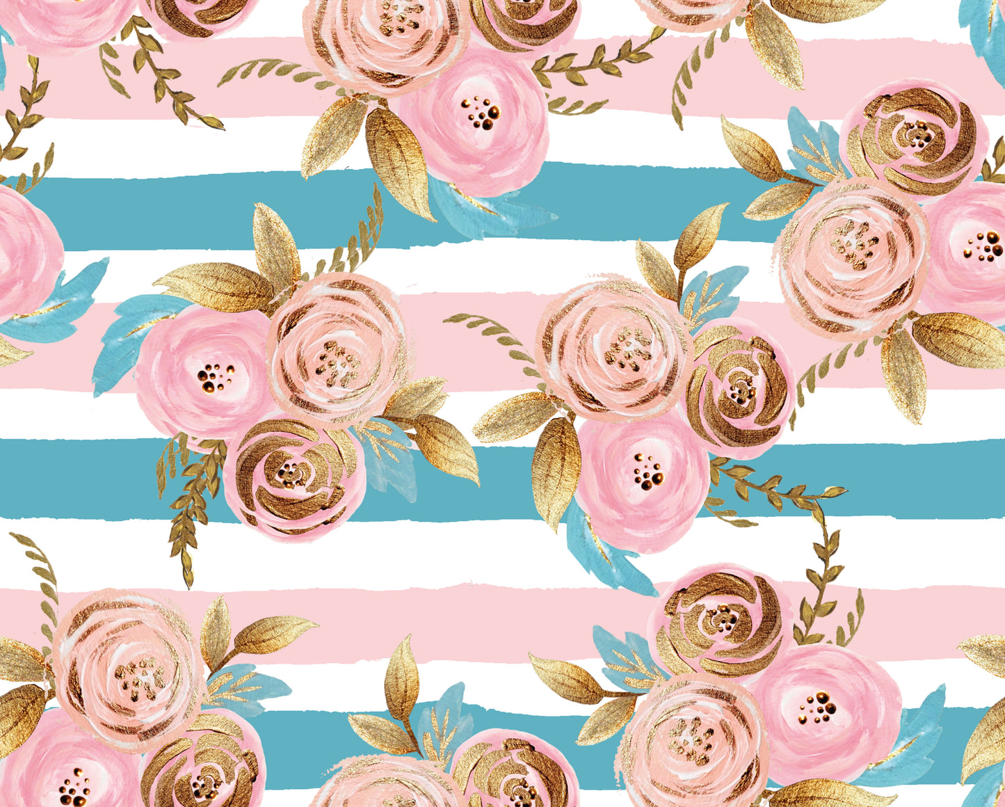 stripes floral headwrap