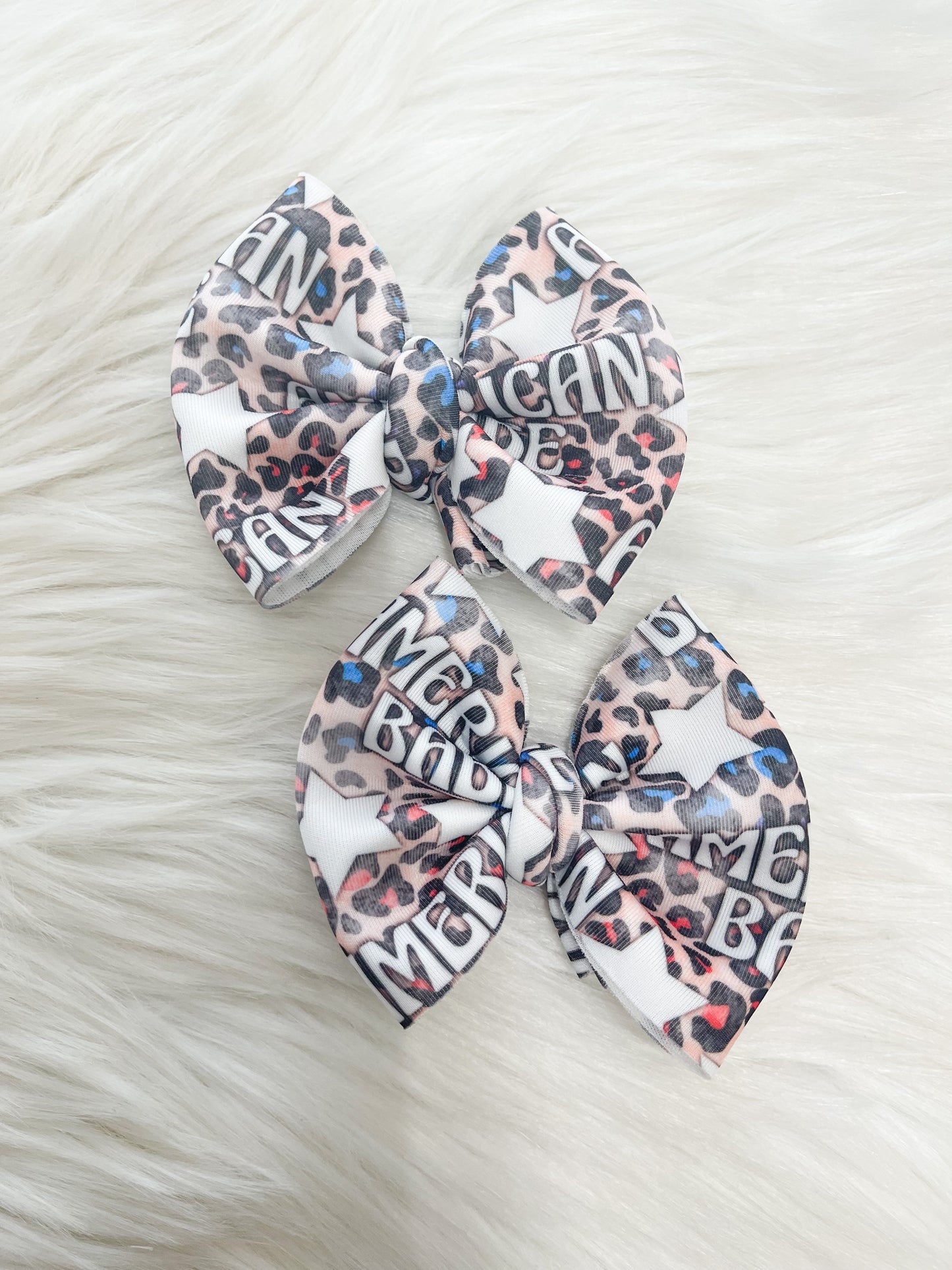 American Babe bow/ Piggies