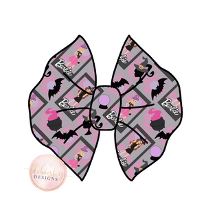 Barbie halloween bow/ Piggies