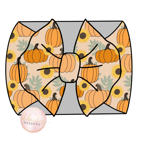 Sunflowers & pumpkins headwrap