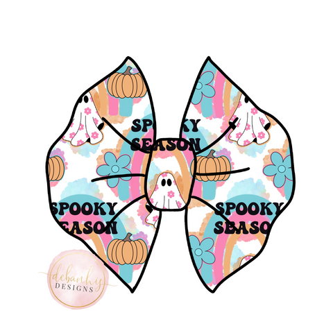 Spooky season bow/ Piggies