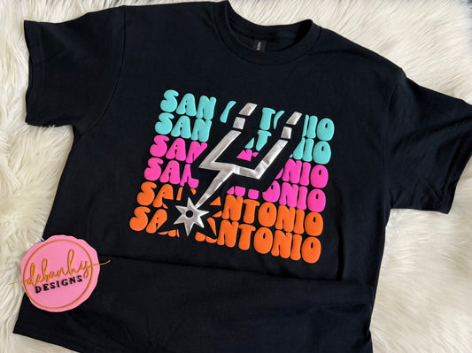San Antonio SPURS PUFF Design Tshirt