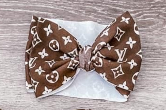 Brown LV headwrap
