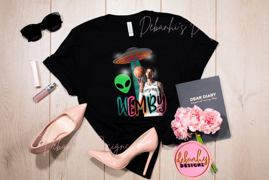 Alien Wemby SPURS Tshirt
