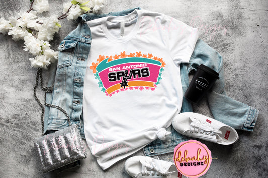 SPURS Floral Tshirt
