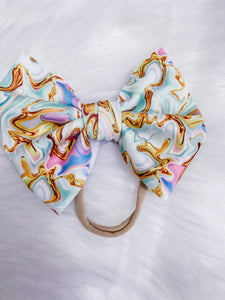 Gold Marble Bow