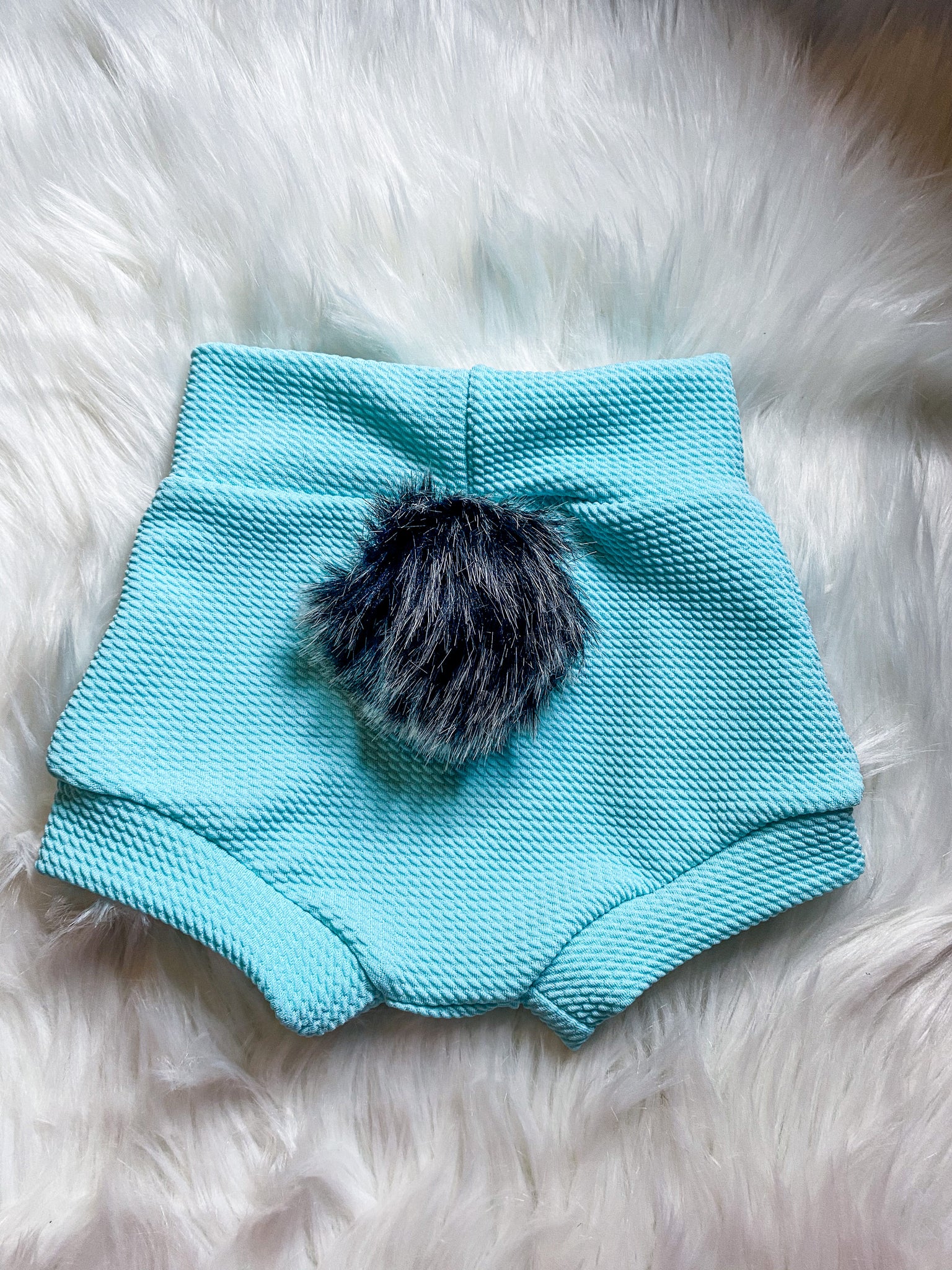 Sea foam bunny tail bummies