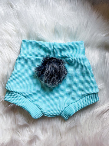 Sea foam bunny tail bummies