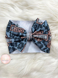 Black Cheetah Harley headwrap