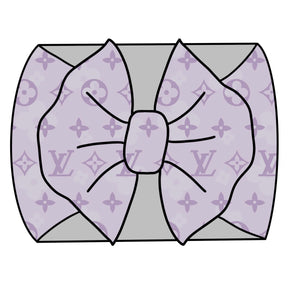 Boujee light purple LV headwrap
