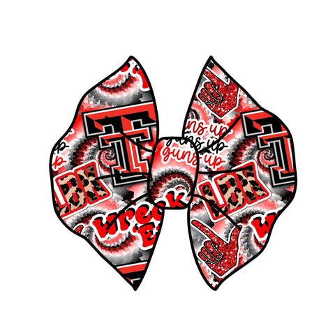 Texas tech bow/ Piggies