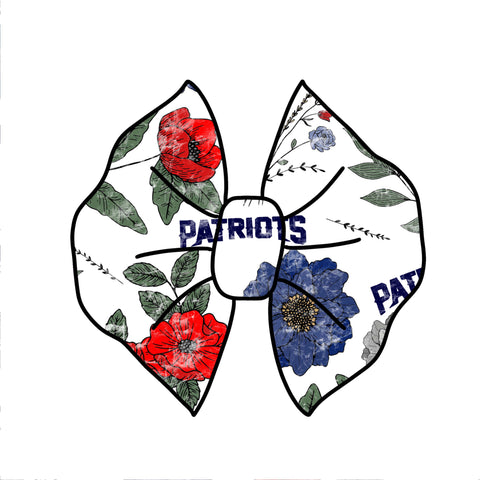 Patriots Floral bow/ Piggies