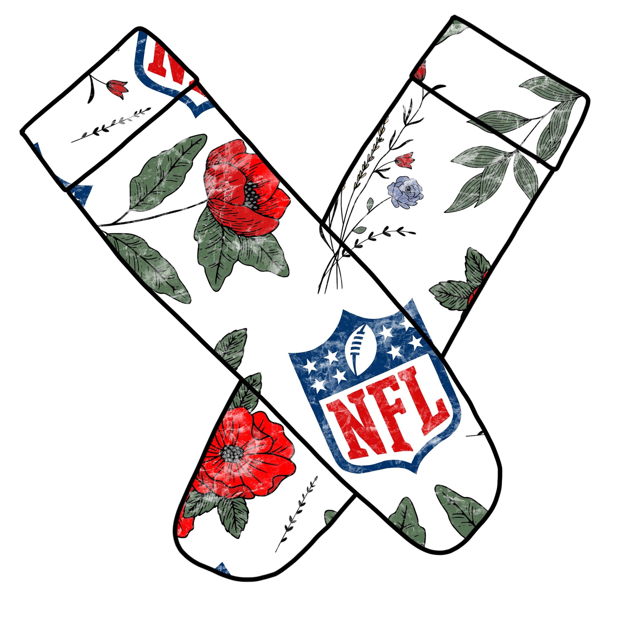 NFL Florals knee socks
