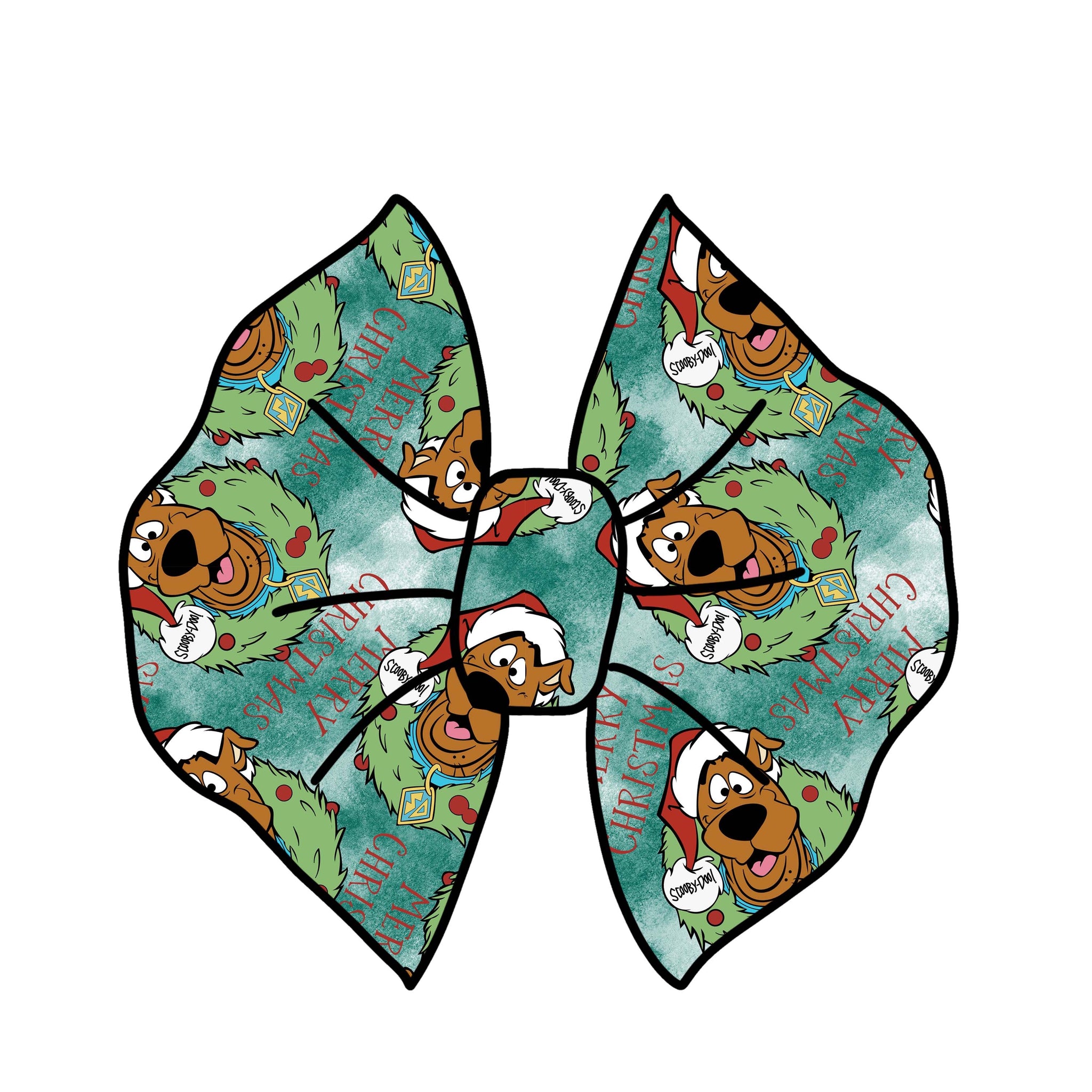Scooby christmas bow/ Piggies