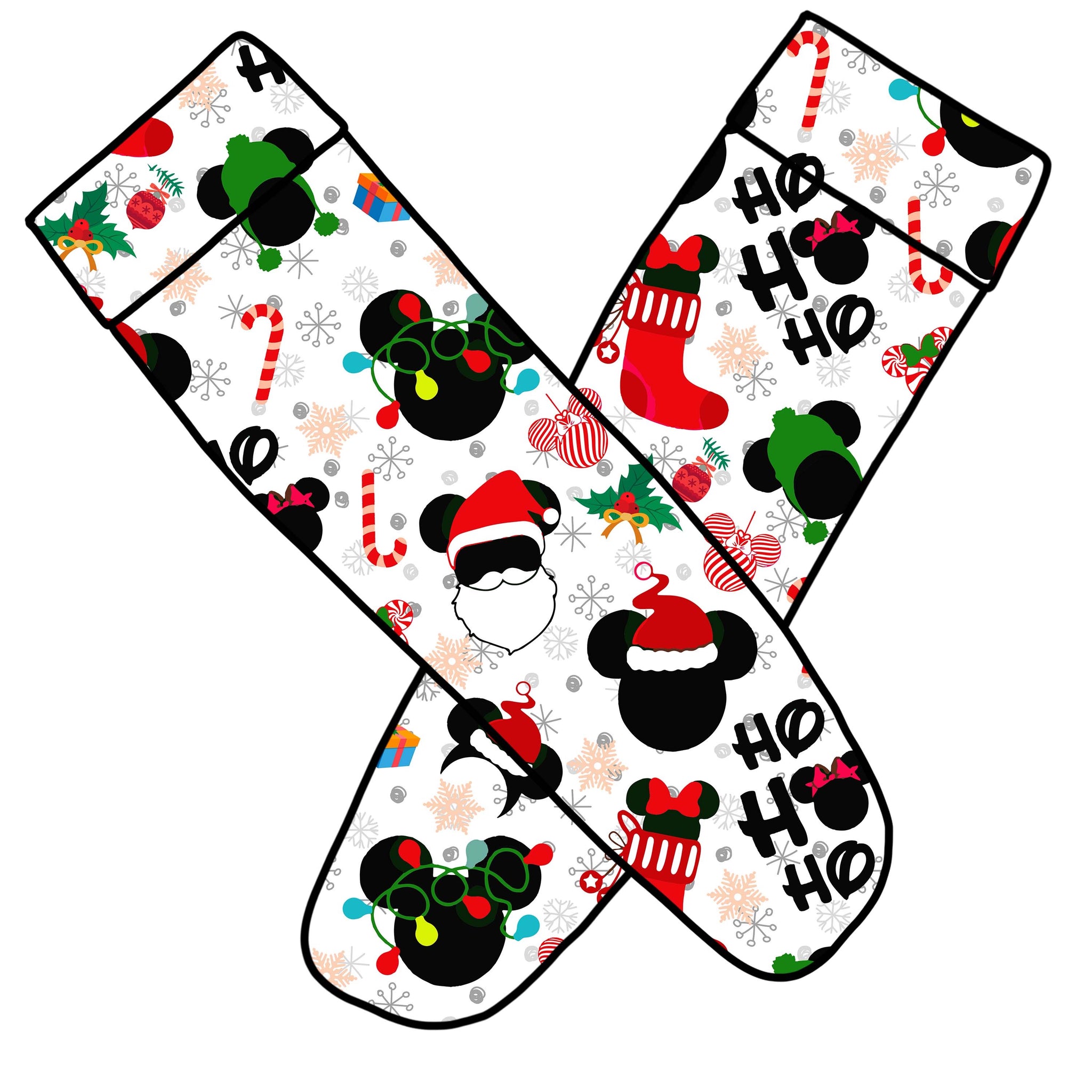 DisneyChristmas knee socks
