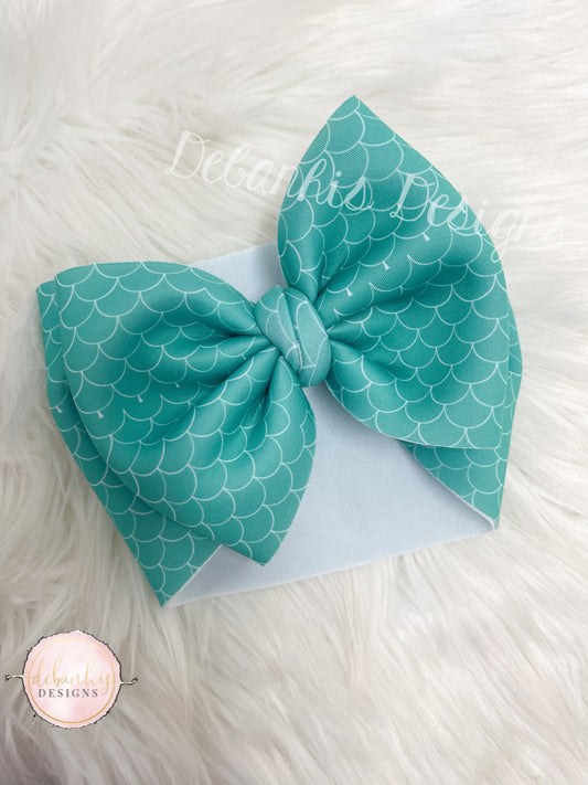 Mermaid scales headwrap