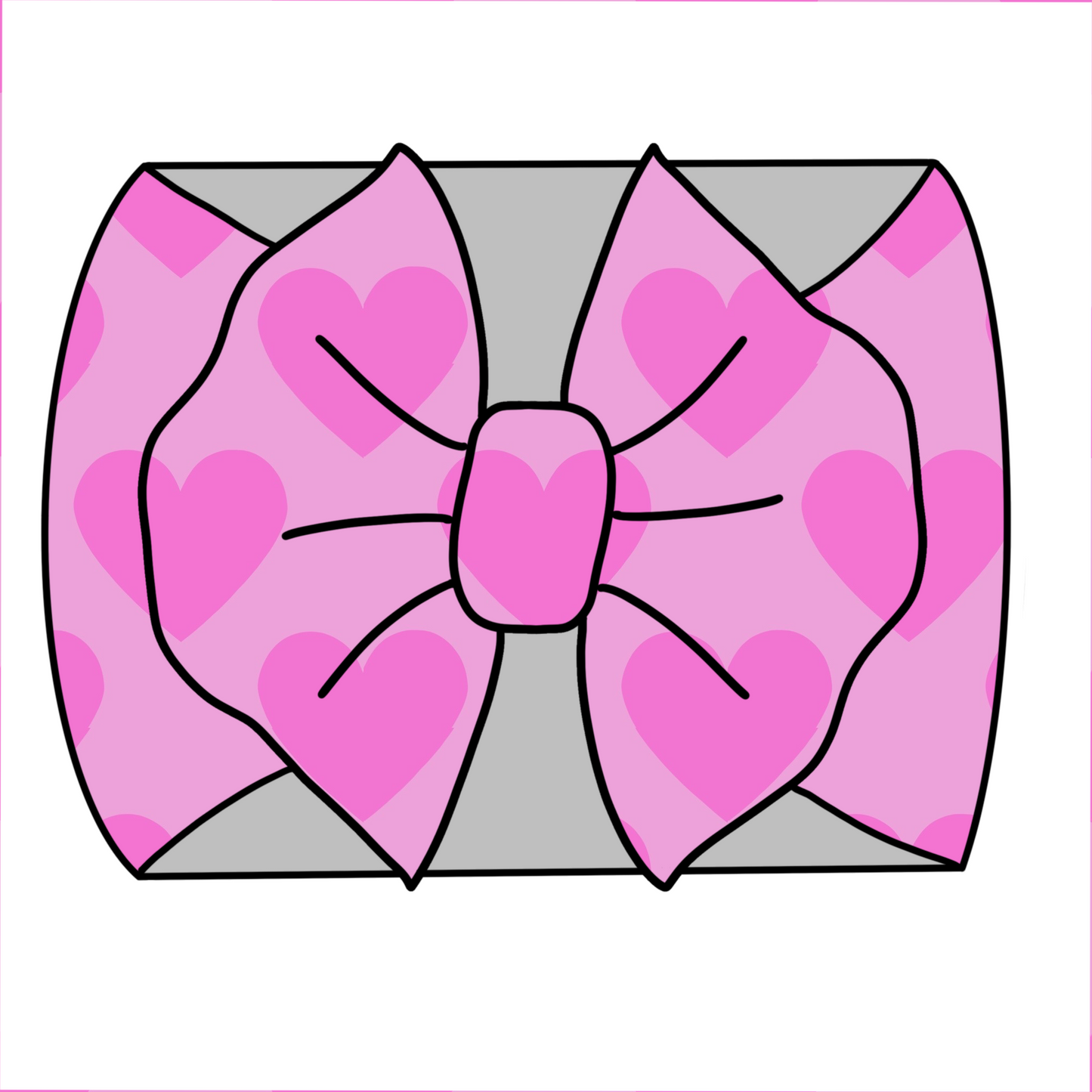 Vday hearts headwrap