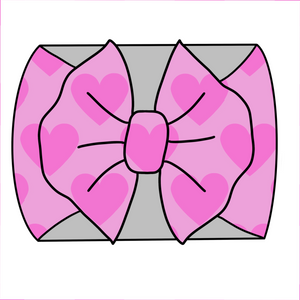Vday hearts headwrap
