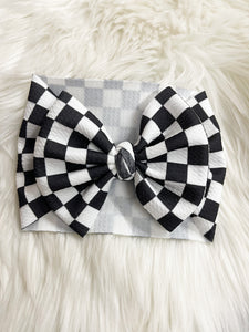 Checkered headwrap