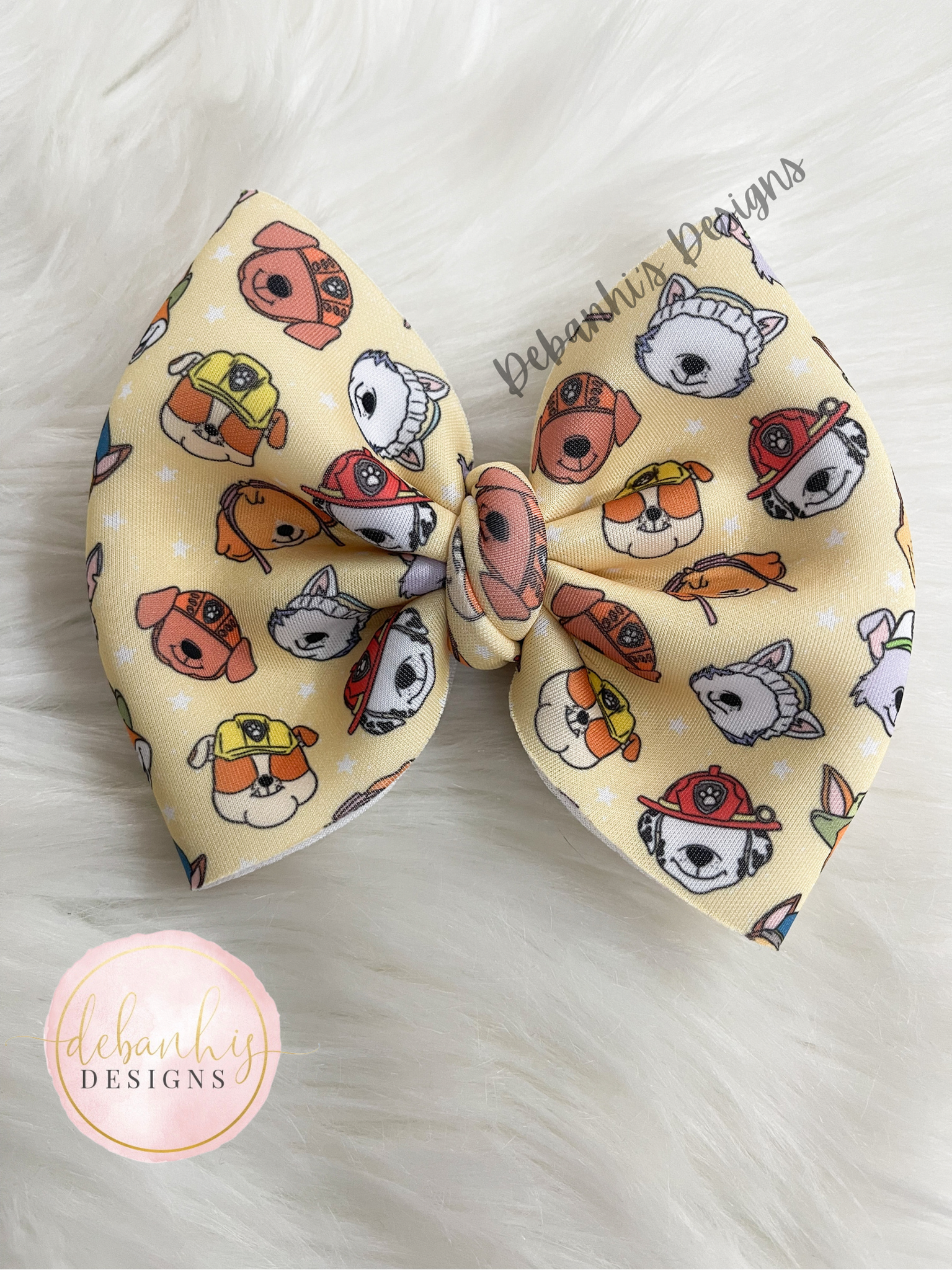 Rescue puppies bow/ Piggies