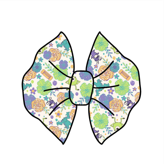 Monsters inc bow/ Piggies