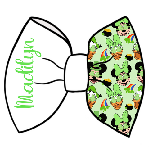 Magical ST Patrick’s  Custom name bow