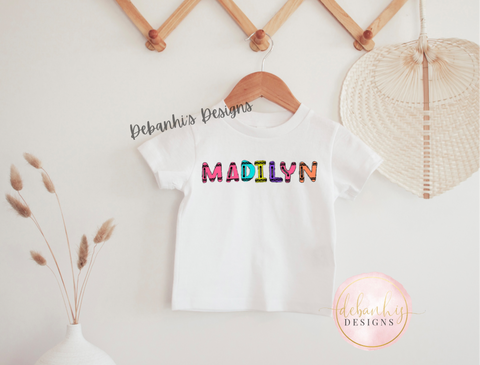 Crayons name Tshirt