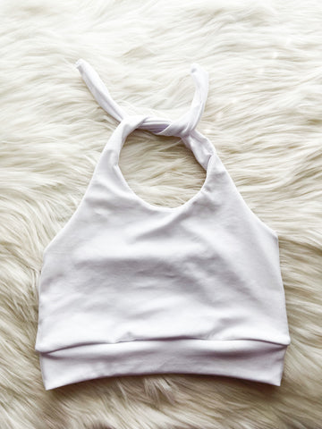 White Halter top