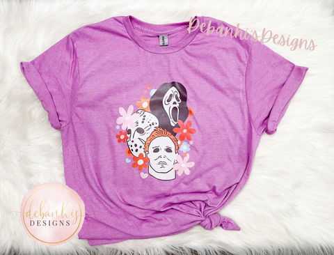 Floral killers Tee kids & adult sizes