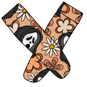 Scream daisies knee socks