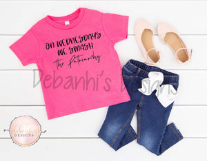 On wednesday we smash patriarchy Tshirt