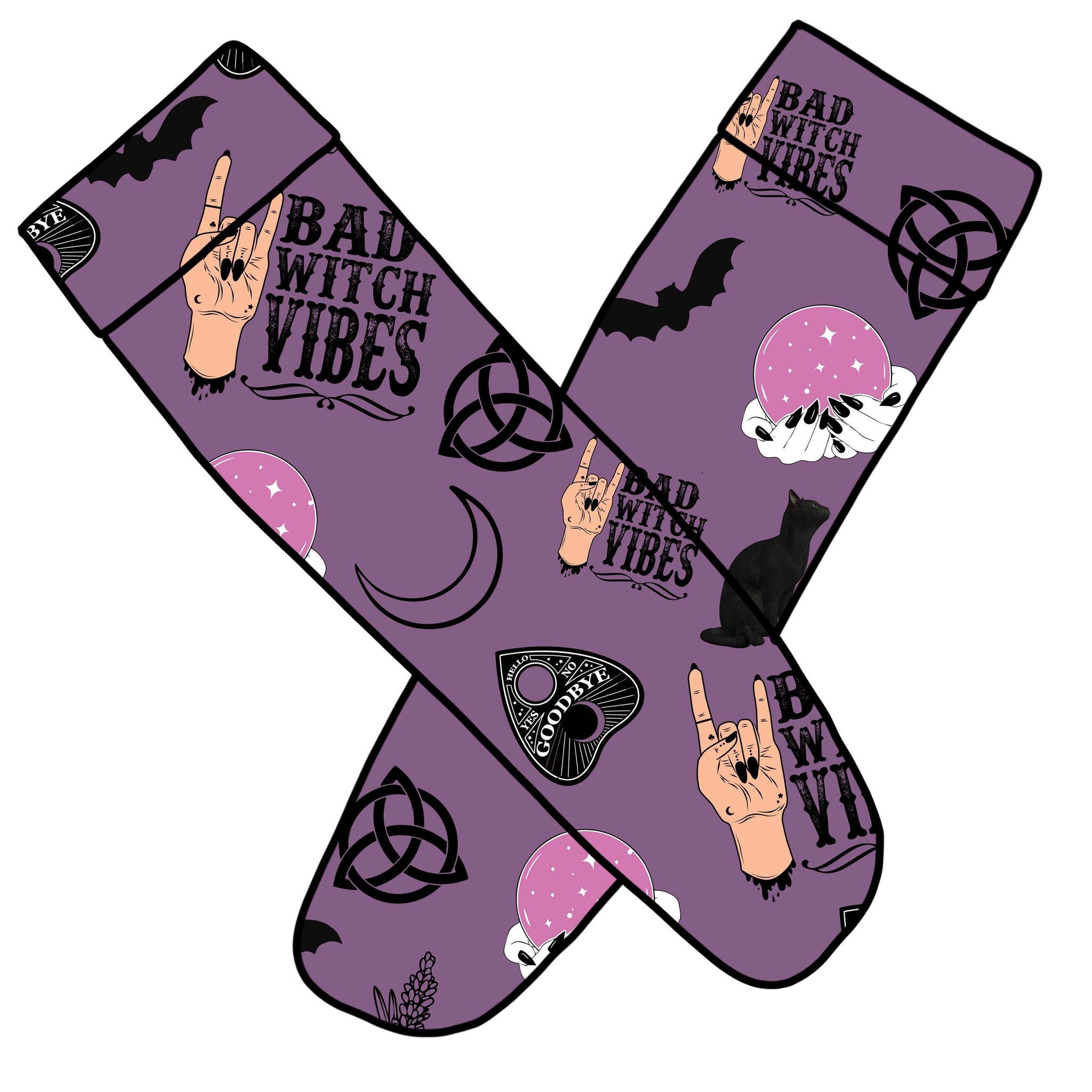 Bad witch vibes knee socks