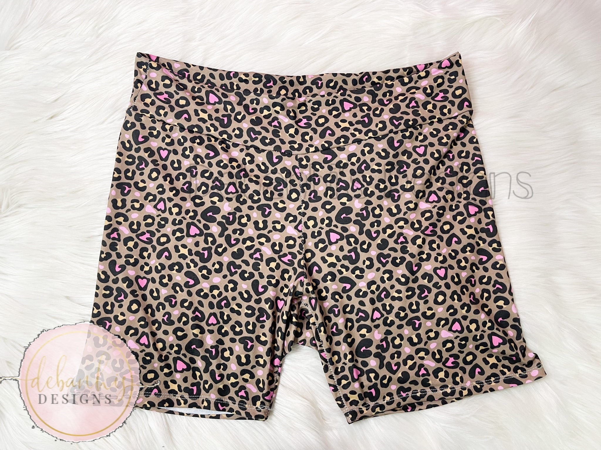 Cheetah print Womens Biker Shorts