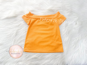 Mustard makayla style top