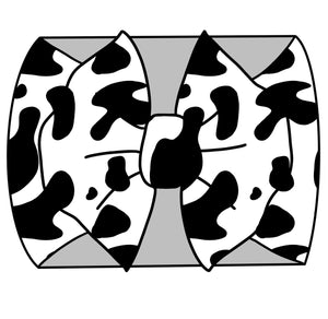Cow print headwrap