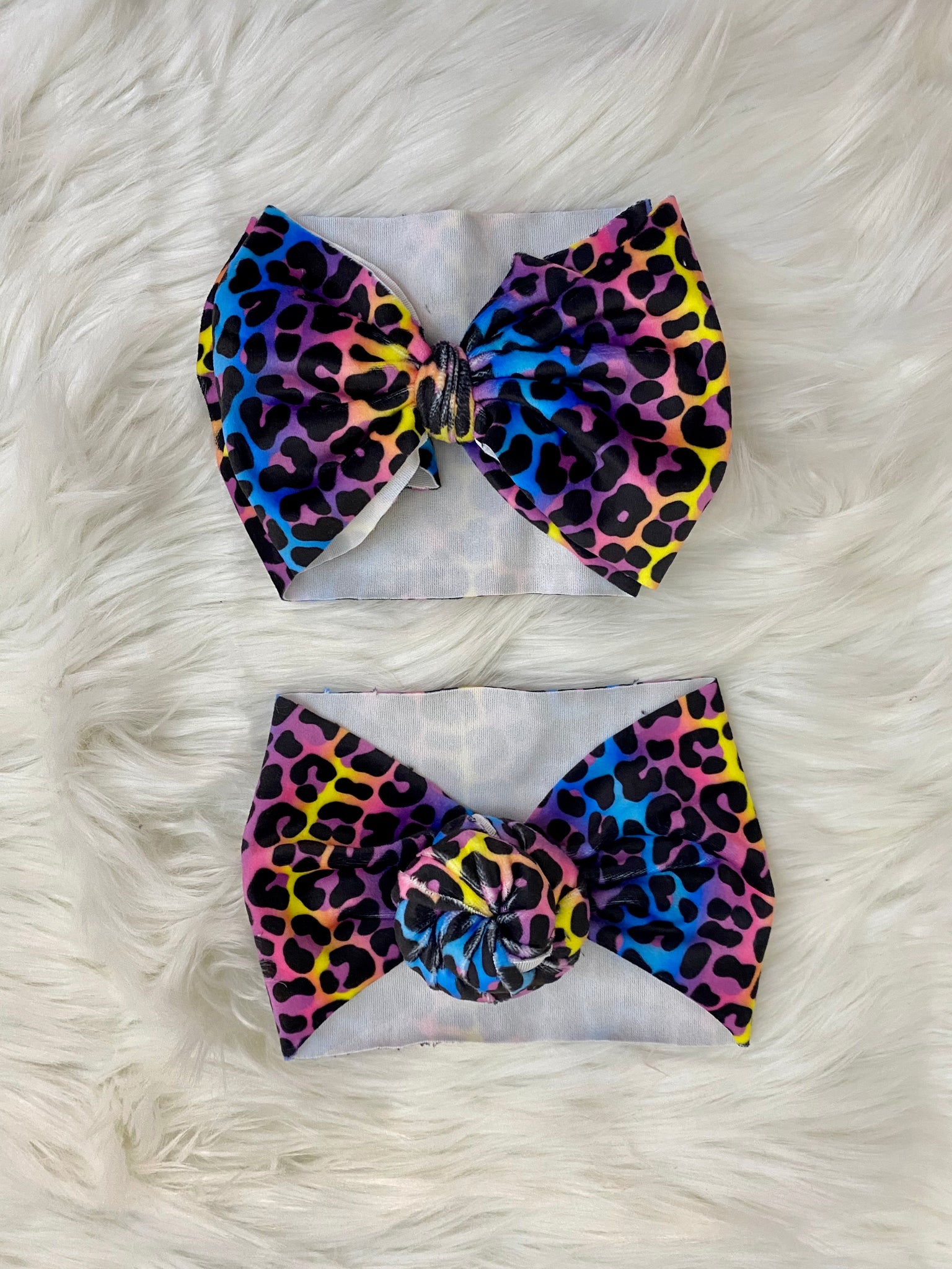 {Colorful Cheetah} Headwrap/Top Knot