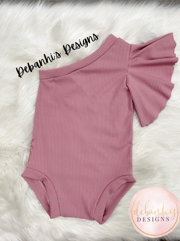 Blush One shoulder leo