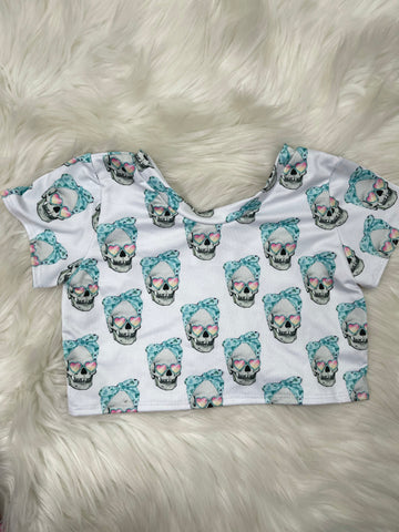 skeleton croptop (ready to ship)