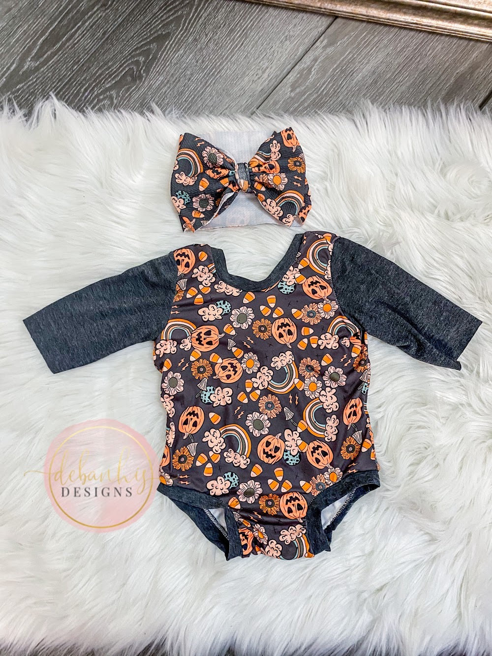Halloween Pumpkins Madilyn Style Leotard