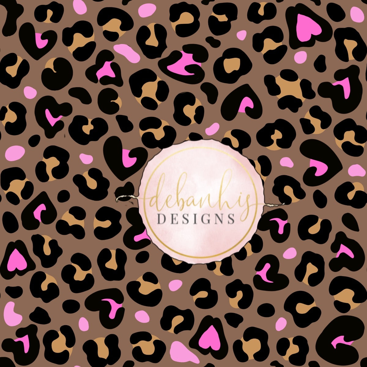 Cheetah/Pink hearts - Choose Your Style