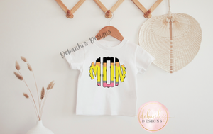 Pencil monogram Tshirt