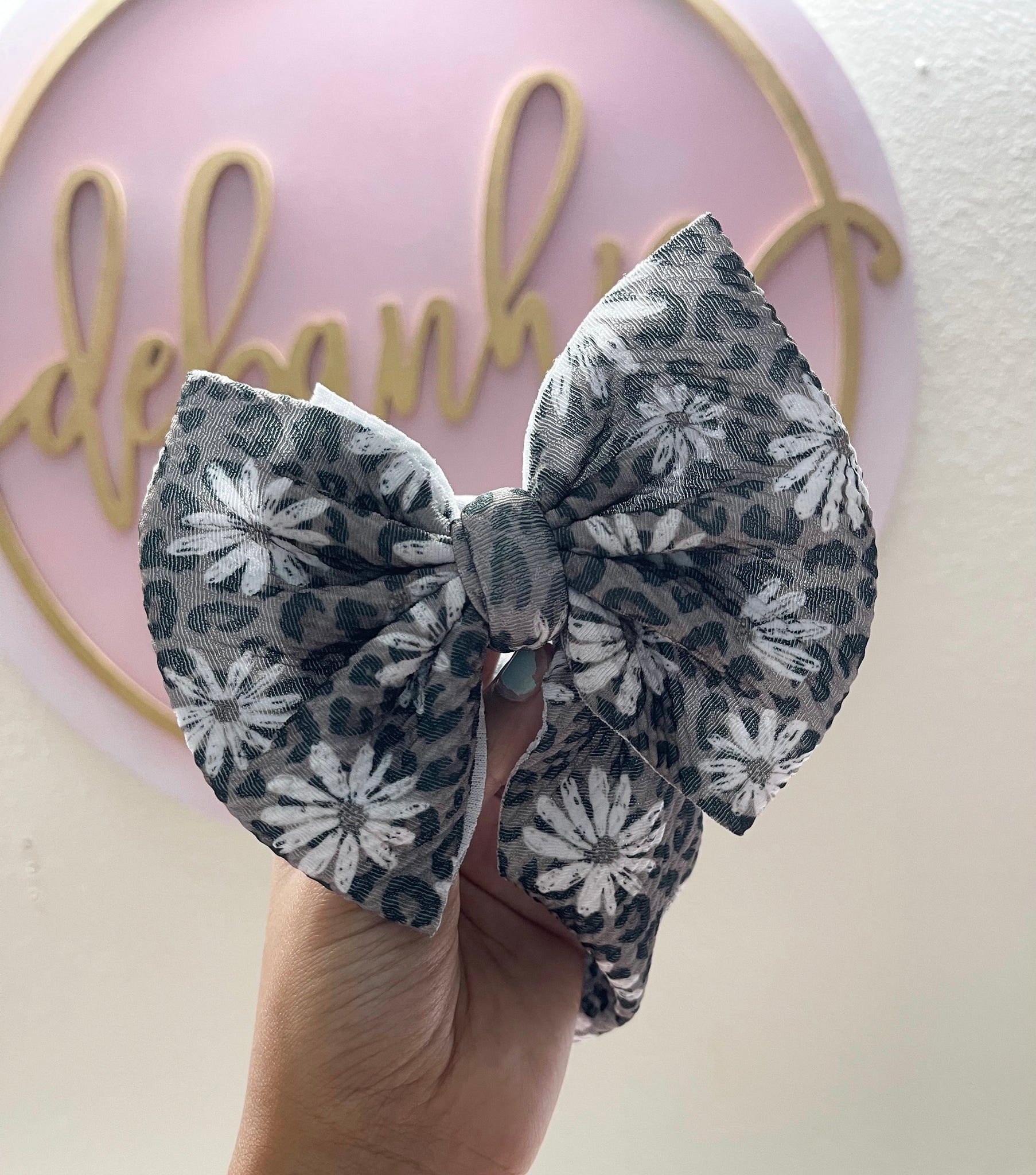 Cheetah daisies headwrap