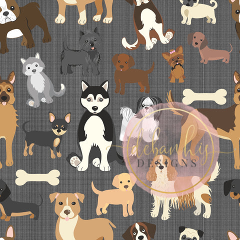 dogs gray background headwrap