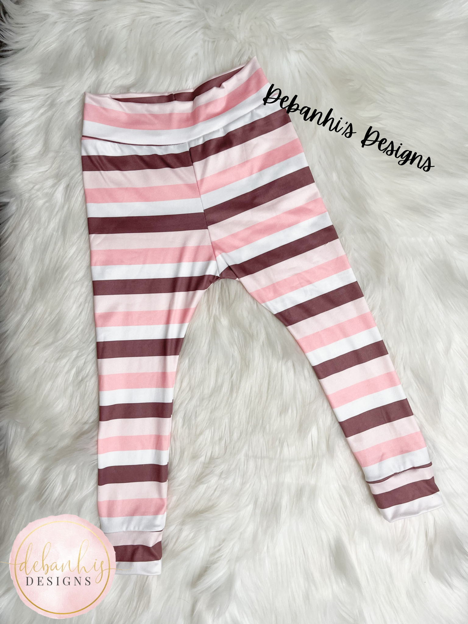 Brown & pink stripes Choose Your Style